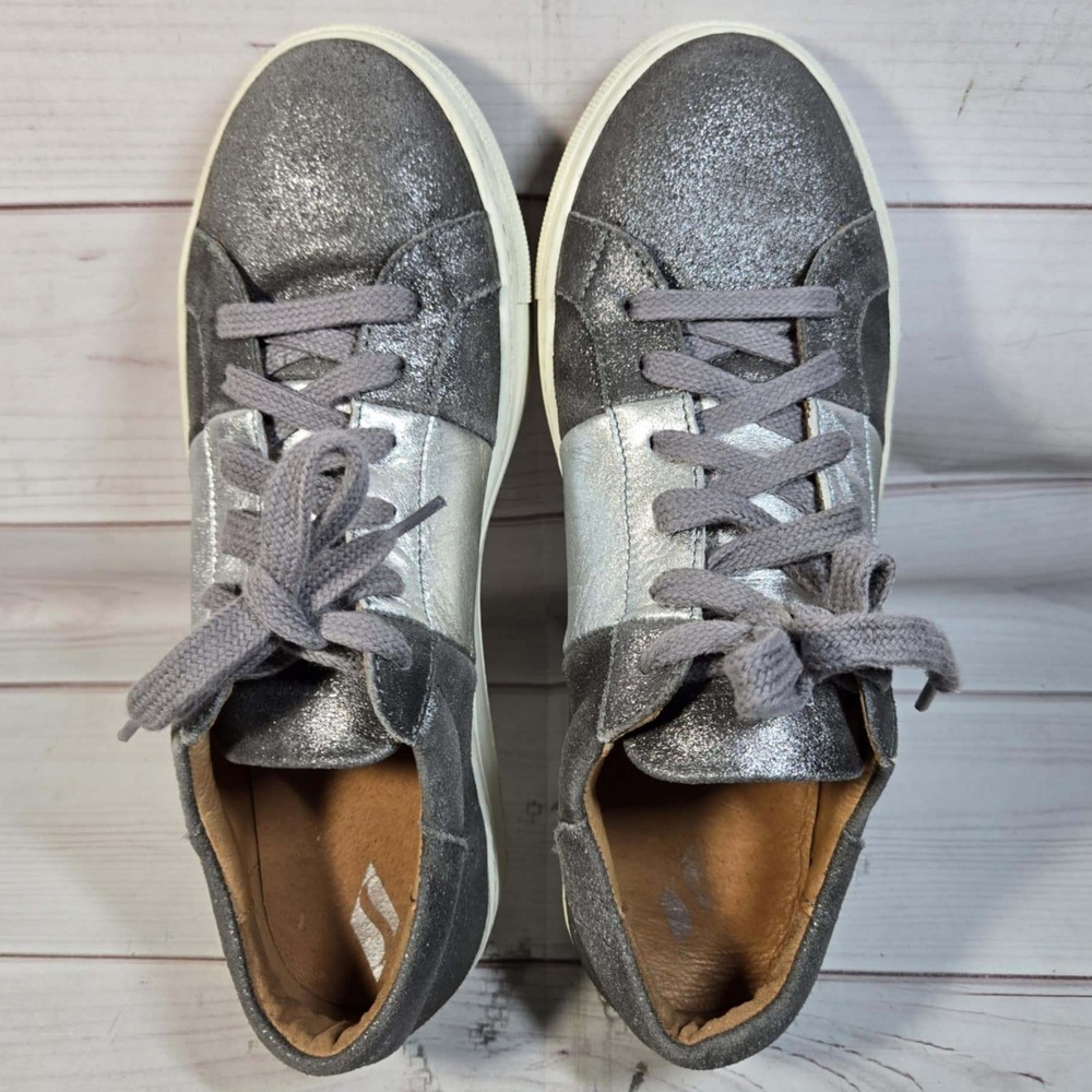 Skechers Street - Silver Gray Glitter Sneaker - Womens Size 8.5 - Picture 3 of 8
